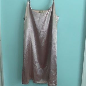 PINK SHIMMERY SLIP DRESS